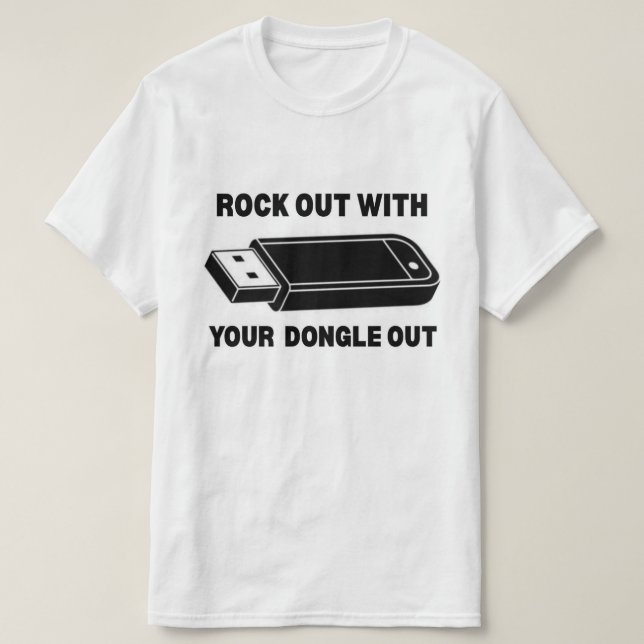 T-shirt Éteins Avec Ton Dongle (Design devant)