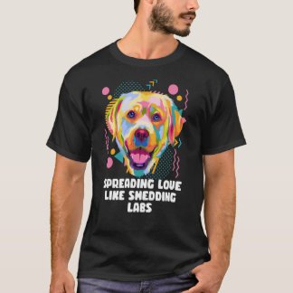 T-shirt Étendre l'amour comme les labos de peluche Labrado