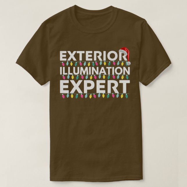 T-shirt Eterior Illumination Epert Light Decorator Christa (Design devant)
