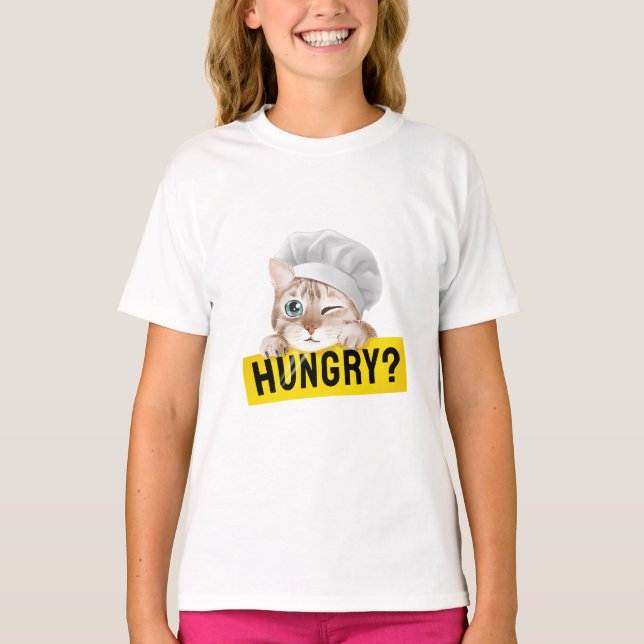 T-shirt êtes-vous amateurs de chats affamés design (Devant)