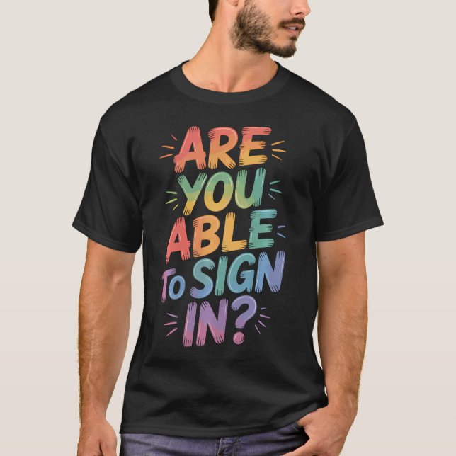 T-shirt Êtes-vous en mesure de vous connecter Blagues de p (Devant)