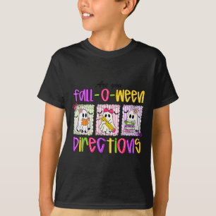 T-shirt Êtes-vous Fall-o-ween Directions Drôle Professeur