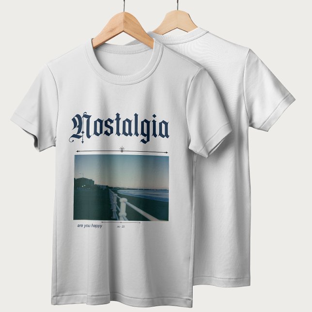T-shirt "Êtes-vous heureux" - Application graphique nostal (Créateur téléchargé)