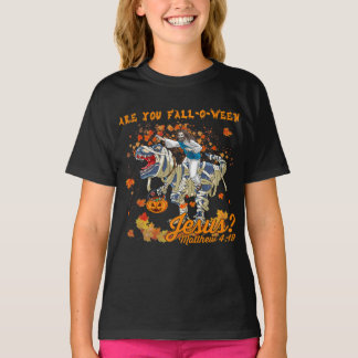 T-shirt Êtes-Vous Tombé O Ween Jésus Matthieu 4 19 Hallowe