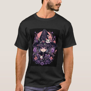 T-shirt Ethereal Enigma Halloween sorcière graphique Long