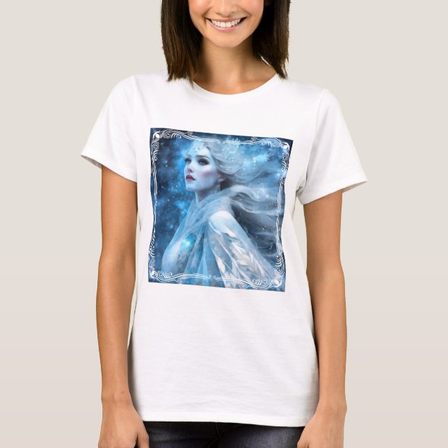 T-shirt Ethereal Frozen Neige Queen Imaginaire Art (Devant)
