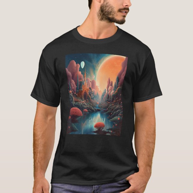 T-shirt Ethereal Nature Serene Nature Vibrant Colors Ether (Devant)