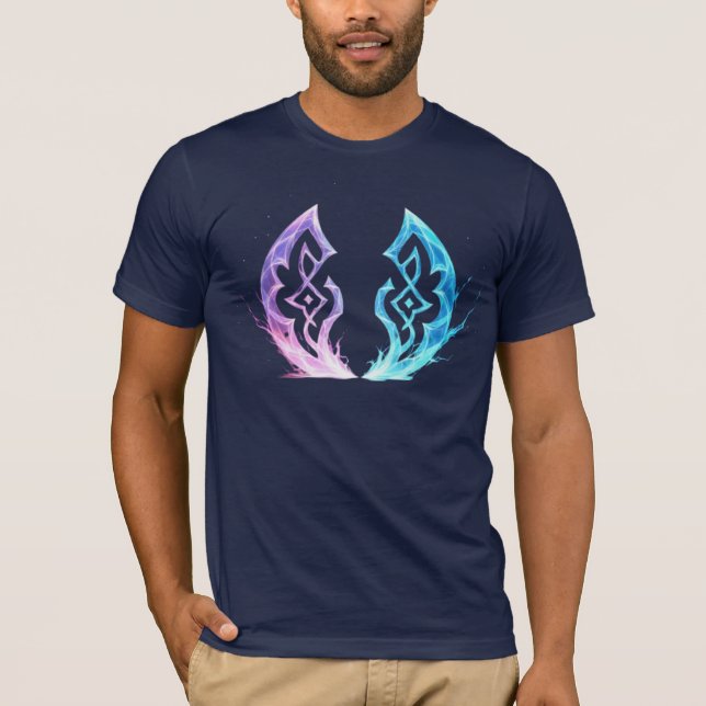T-shirt Ethereal Rune Convergence – Arcane Energy Emblem (Devant)