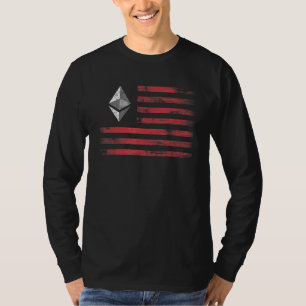 T-shirt Ethereum Crypto Eth Cryptomonnaie Drapeau Hommes E
