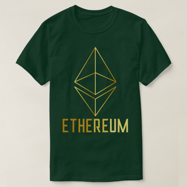 T-shirt Ethereum Cryptomonnaie ETH Blockchain 1 (Design devant)