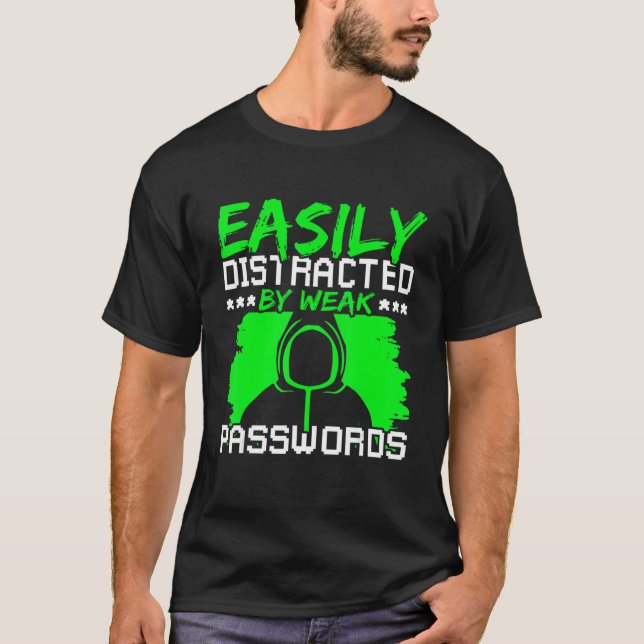 T-shirt Ethical Hacking Cyber Security Expert & White Hat  (Devant)