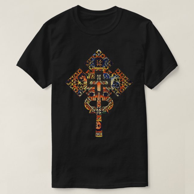 T-shirt Ethiopian Christian art Christ dans Glory Ethiopia (Design devant)