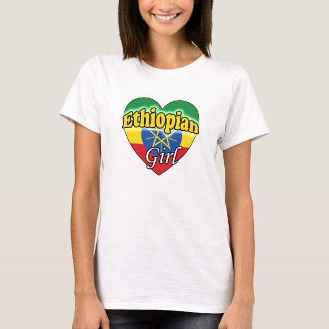 T-shirt Ethiopian Girl (Devant)