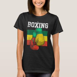 T-shirt Éthiopie Boxer Gants Boxer Boxer Ethiopian Fla