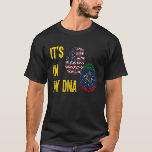 T-shirt Ethiopie Éthiopiens Afrique Drapeau Fier ADN Améri