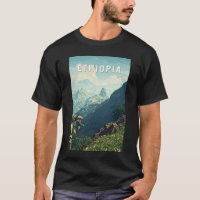 Ethiopie Illustration Voyage Art Vintage