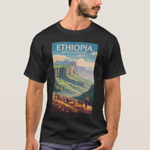 T-shirt Ethiopie Shepard Herd Travel Art Vintage