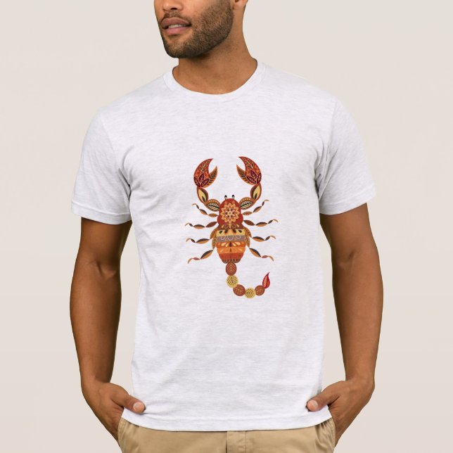 T-shirt Ethnic Floral Scorpion (Devant)