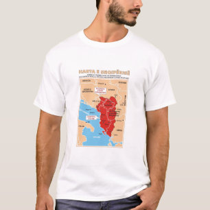 T-shirt ethnique de l'Albanie