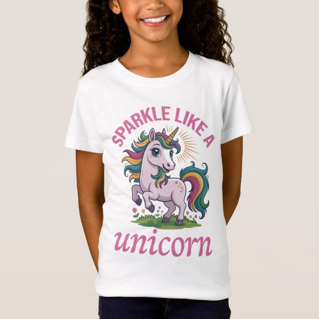 T-Shirt Étincelle comme une licorne (Devant)