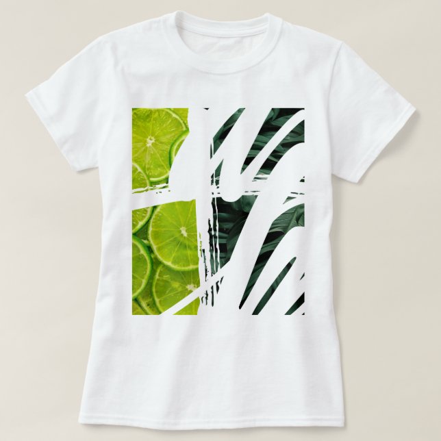 T-shirt Étincelle d'impression verte (Design devant)