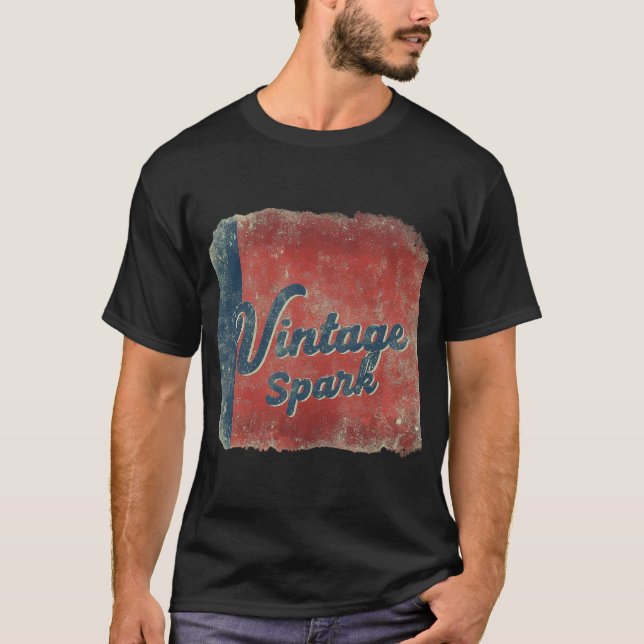T-shirt Étincelle vintage (Devant)