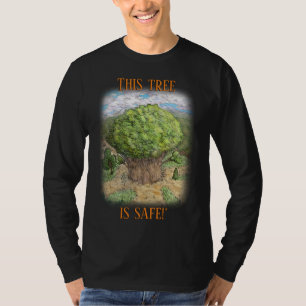 T-shirt Étiquette ! Arbre sûr