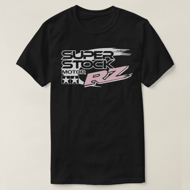 T-shirt Étiquette automobile Tamiya Super Stock RZ (Design devant)