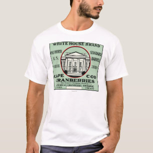 T-shirt Étiquette blanc de canneberge de marque maison de