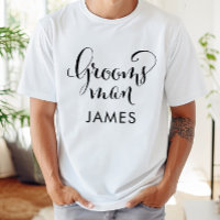 Étiquette calligraphique pour garçon d'honneur de