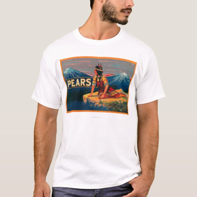 T-shirt Étiquette courant de caisse de poire (Devant)