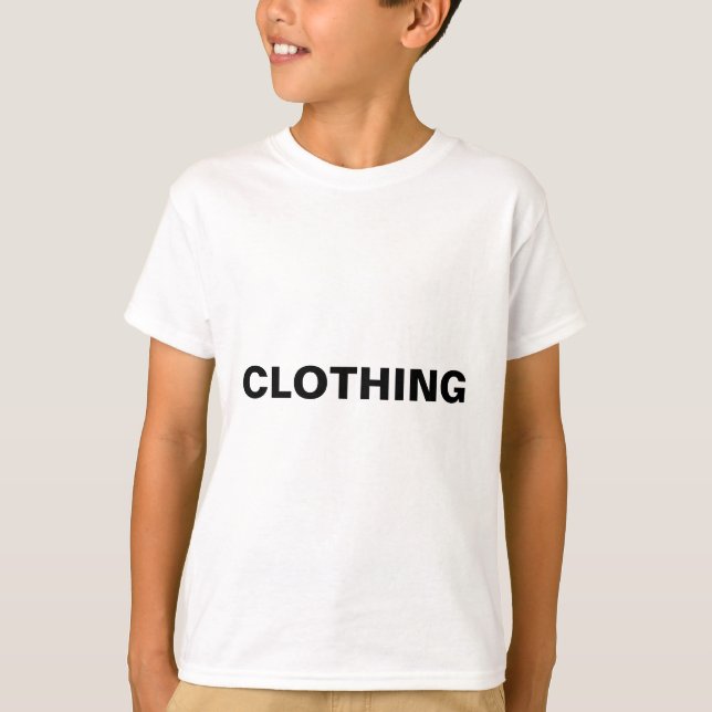 T-shirt Étiquette d'article générique (Devant)