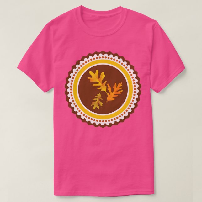 T-shirt Étiquette d'automne (Design devant)