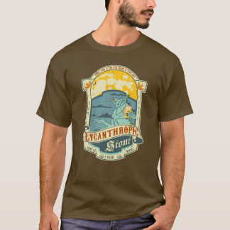 T-shirt Étiquette de bouteille de loup-garou (affligé)