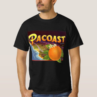 T-shirt Étiquette de caisse de fruits vintage, oranges Pac