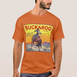 T-shirt Étiquette de caisse de fruits vintage, Pommes Buck