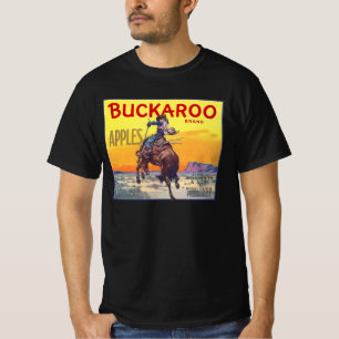 T-shirt Étiquette de caisse de fruits vintage, pommes Buck