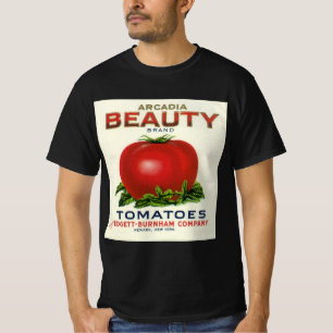 T-shirt Étiquette de caisse de fruits vintage, tomates Arc
