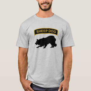 T-shirt Étiquette de chien de berger