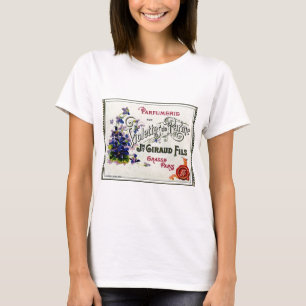T-shirt Étiquette de parfum de Violette de Français