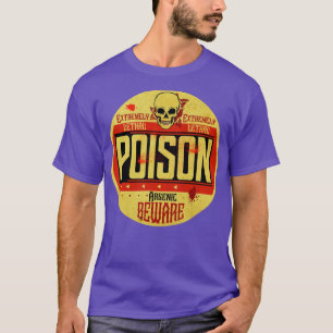 T-shirt Étiquette de poison vintage