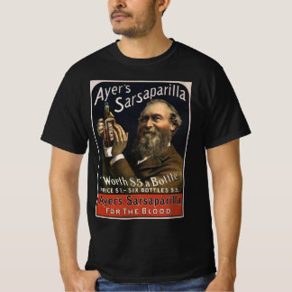 T-shirt Étiquette de produit vintage, boisson Sarsaparilla