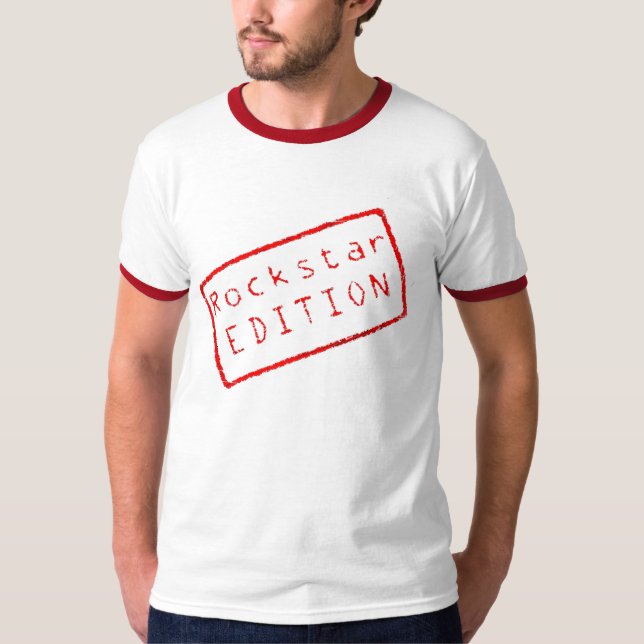 T-shirt Étiquette de Rockstar (Devant)