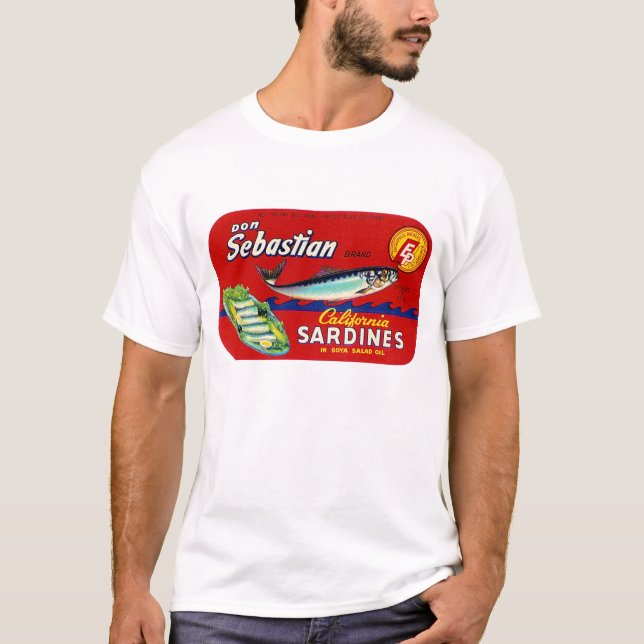 T-shirt Étiquette de sardine de SebastiAn (Devant)