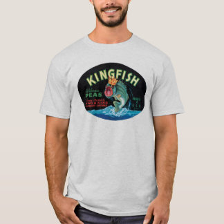 T-shirt Étiquette de tourbe de poisson vintage