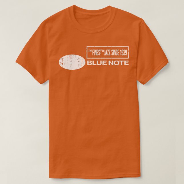 T-shirt Étiquette d'enregistrement de note bleue (Design devant)