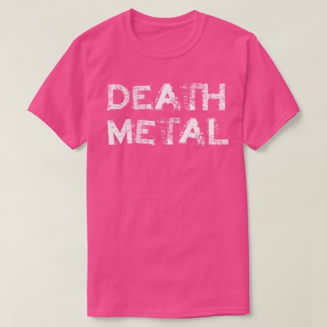 T-shirt Étiquette en métal mort (Design devant)