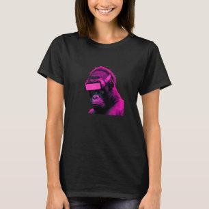 T-shirt Étiquette Gorilla pour enfants VR Gamer Ados adult