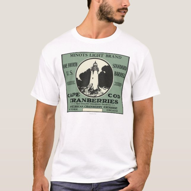 T-shirt Étiquette léger de canneberge de marque de Cape (Devant)