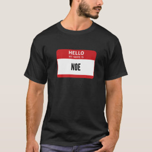 T-shirt Étiquette Nom Bonjour Mon nom est un